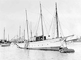 Isis moored at Birkenhead, Port Adelaide, South Australia, 1923