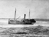 SS Wauchope aground on Port Macquarie bar