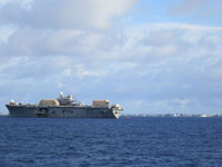 Missile test facilities at Kwajalein Atoll