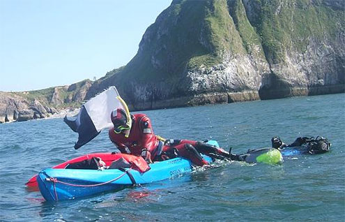 Kayak Boat Diving