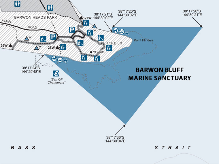 Barwon Bluff Marine Sanctuary Location Map