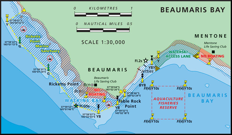 Beaumaris Bay Map