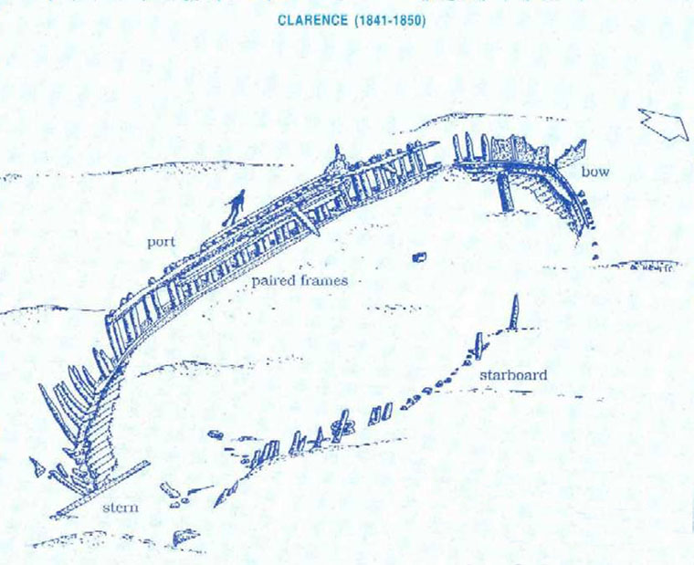 Clarence Dive Site Map