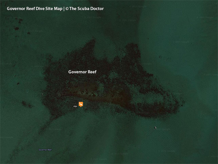 Governor Reef Dive Site Map