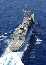 HMAS Canberra from the rear