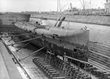 J5 Submarine in Dry Dock