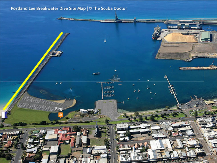 Portland Lee Breakwater Dive Sie Map