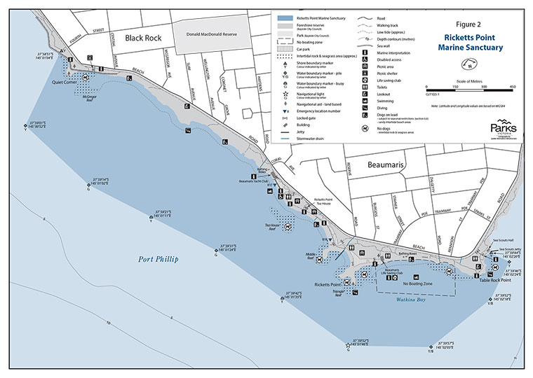 Ricketts Point Marine Sanctuary Map