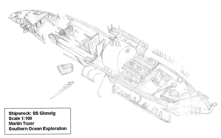 SS Glenelg Mud Map