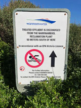 Warrnambool Sewage Outfall Sign