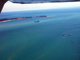 Plume of sediment near Popes Eye