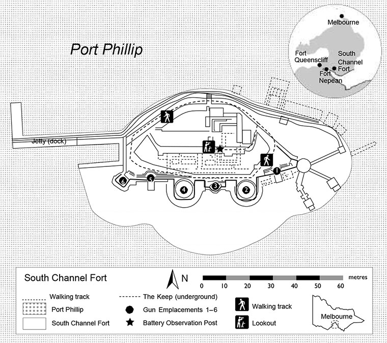 South Channel Fort Map