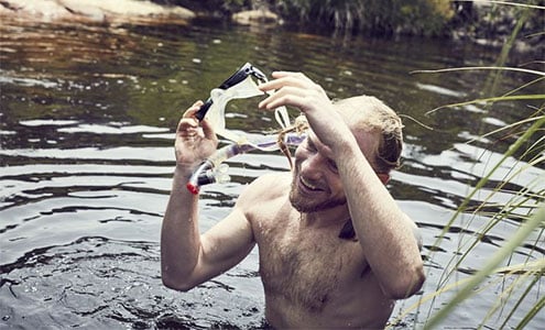 Snorkelling with a Moustache