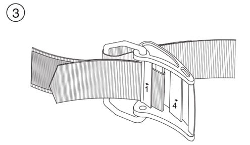 How to Thread a Soft Cam Band Tank Strap Buckle - Step 3