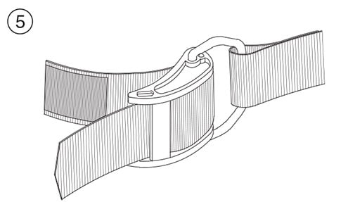 How to Thread a Soft Cam Band Tank Strap Buckle - Step 5