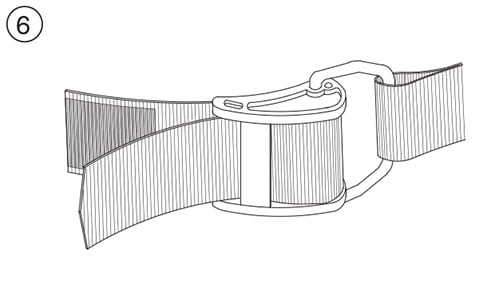 How to Thread a Soft Cam Band Tank Strap Buckle - Step 6