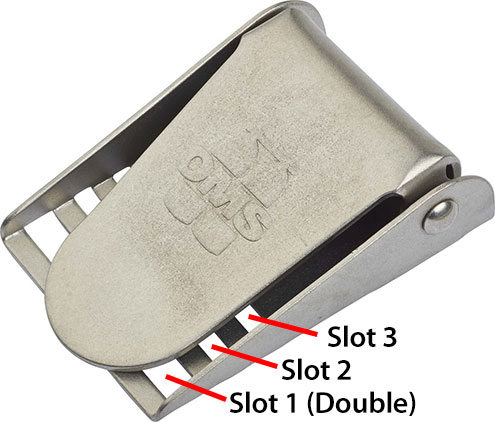 3-Slot Quick-Release Weight Belt Buckle