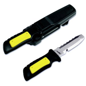 Underwater Kinetics Fusilier Hydralloy Knife, Blunt Tip - Black