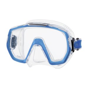 Tusa Freedom Elite Mask - Clear skirt - Fishtail Blue frame (FB)