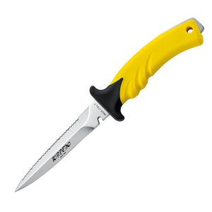 Mac Coltellerie Torpedo 11 Knife with Lanyard - Pointed Tip - Ye