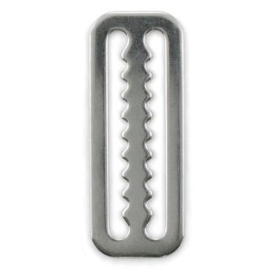 3-Bar Belt Slide 50 mm (2 inch) Serrated - Stainless Steel