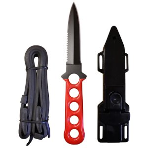 Blue Explorer Spearo Knife - Pointed Tip