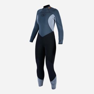 SUIT AQUAFLEX 7MM WMN (12) BLK/GREY