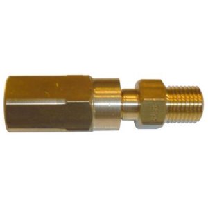 Alpha Hose End for 8mm Hookah Hose - Male 1/4in BSPP Thread