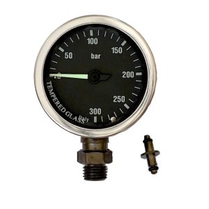 Termo Naked Black Brass and Glass SPG + Air-Spool - 300 bar