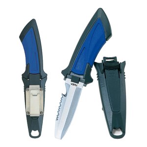 Tusa FK-11 Blunt Tip Diving Mini-Knife - Cobalt Blue (CBL)