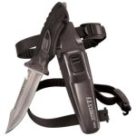 Tusa X-Pert II Titanium Dive Knife - Pointed Tip | Met Silver