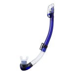 Tusa Hyperdry Elite II Snorkel | Clear/ Cobalt Blue