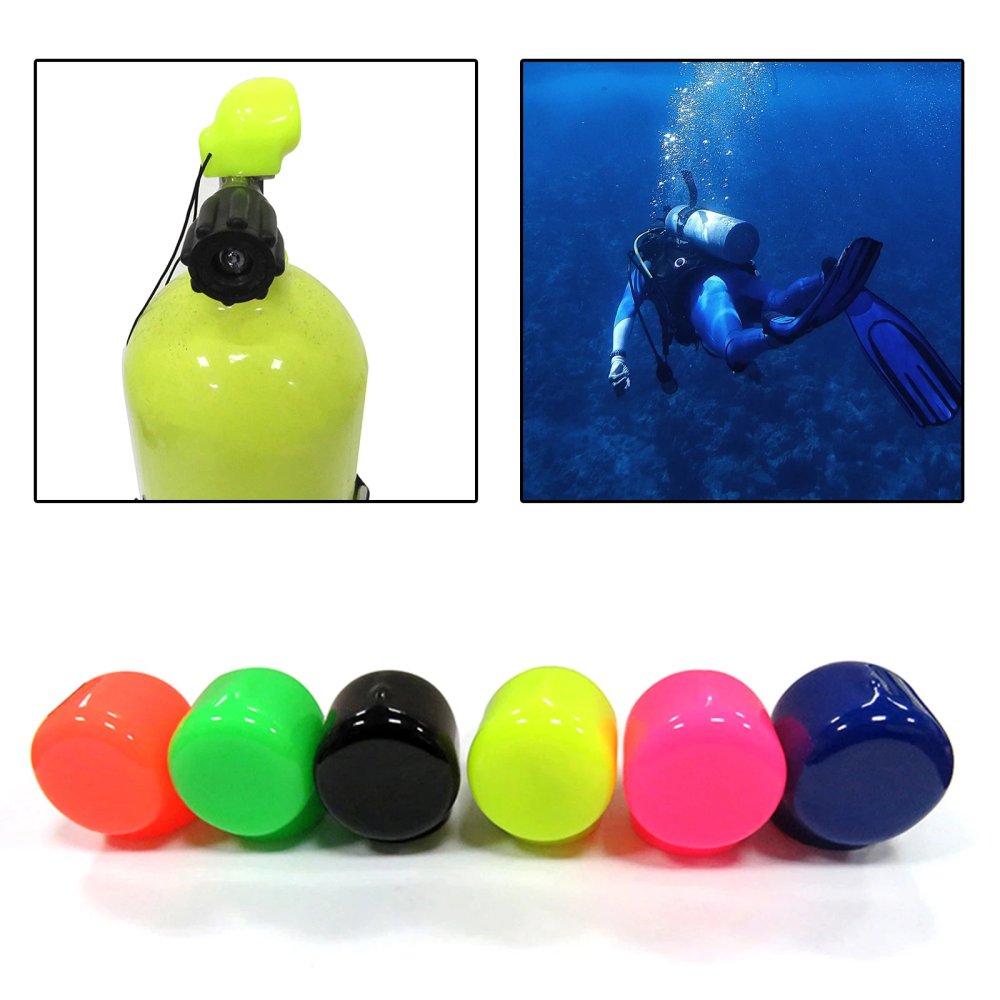 Sonar DIN/Yoke Cylinder Valve Protector Cover - Vinyl - Blue - Click Image to Close