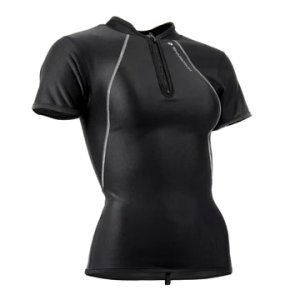 Sharkskin Chillproof Short Sleeve Zip Top | Womens | 16