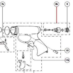 SL Speargun Parts - Pre-loading Valve Assembly - SL/SL Star