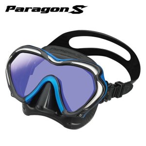 Tusa Paragon S Mask - Black skirt - Fluro Yellow frame (QB-FY)