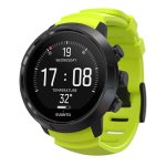 Suunto D5 Watch Dive Computer - Silver Bezel / White Strap
