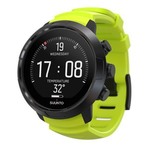 Suunto D5 Watch Dive Computer - Silver Bezel / Black Strap