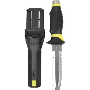 Underwater Kinetics Blue Tang Hydralloy SS Knife, Blunt Tip - Ye