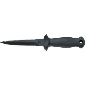 Mac Coltellerie Sub 11 D2 Knife with Lanyard - Pointed Tip - Yel
