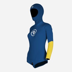 JACKET FREEFLEX PRO 5MM WOMEN DARK BLUE YELLOW