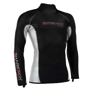 Sharkskin Chillproof Long Sleeve Top - Mens - Black / Blue - XXL