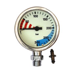 Termo Graduated Brass and Glass SPG + Air-Spool - 300 bar