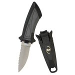 Tusa FK-14 Point Tip Titanium Diving Mini-Knife - Metallic Silve