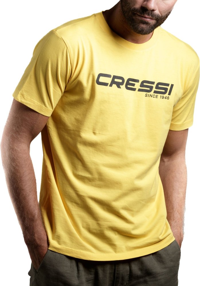 Cressi T-Shirt Man - 2XL - Yellow/Black - Click Image to Close