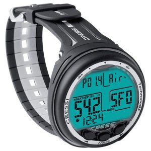 Cressi Giotto Dive Computer - 2-Gas Nitrox Wrist - Black / White