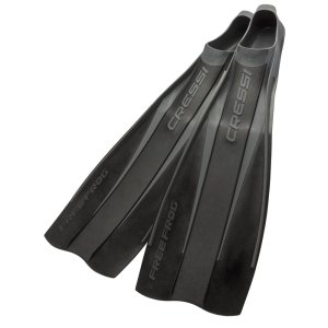 Cressi Free Frog Full Foot Fins - Black / Black - 41-42
