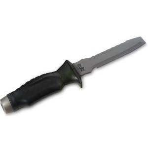 Underwater Kinetics Blue Tang Titanium Knife, Blunt Tip - Yellow