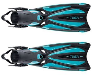 Tusa Solla Open Heel Fins | Ocean Green | Small