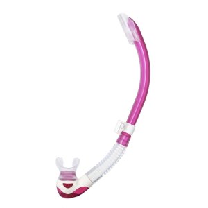 Tusa Platina II Hyperdry Snorkel | Clear/ Bougainvillea Pink